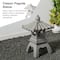 Glitzhome® 16" MGO Faux Concrete Pagoda Garden Statue
